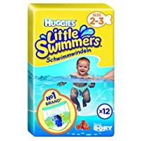 Los mejores  - Huggies Little Swimmers - Pañales de natación (tamaño 2-3- 3-8 kg- 3-2-8kg)
